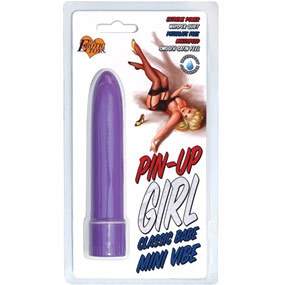 Erotic Toy Brokers Pin-Up Girl Classic Babe Mini Vibe, Purple, Erotic Toy Brokers