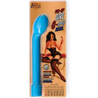 Erotic Toy Brokers Pin-Up Girl G-Spot Bliss Vibrator, Turquoise, Erotic Toy Brokers