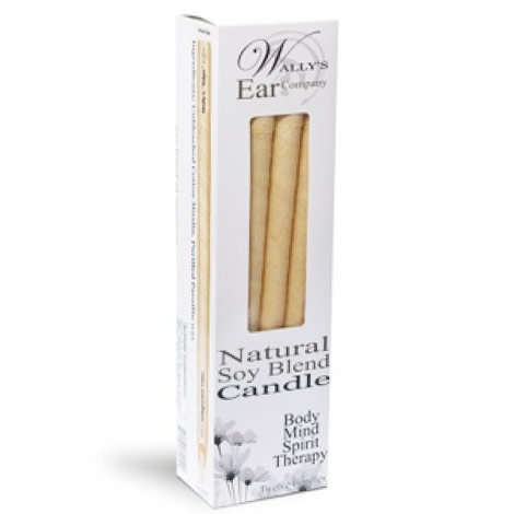 Wally's Natural Products Plain Soy Blend Hollow Ear Candles, 12 pk, Wally's Natural Products