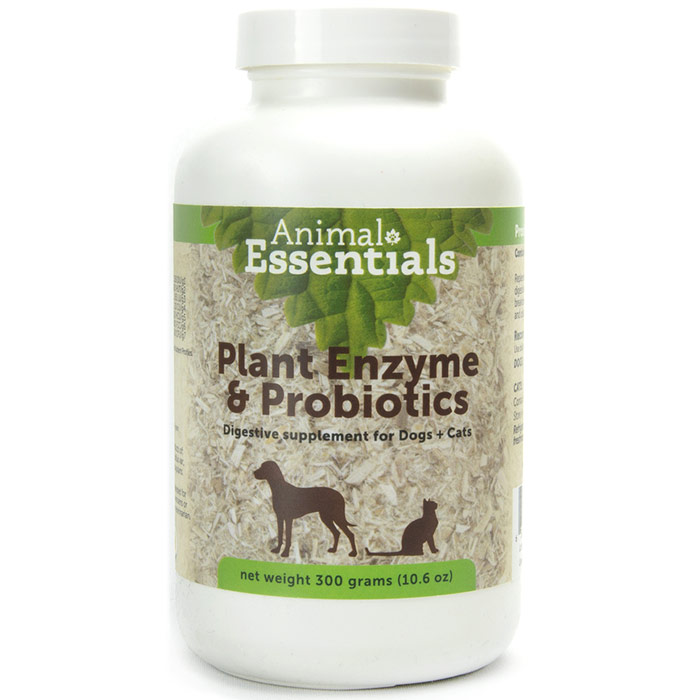 Animal Essentials Plant Enzymes & Probiotics Powder for Dogs & Cats, 10.6 oz, Animal Essentials