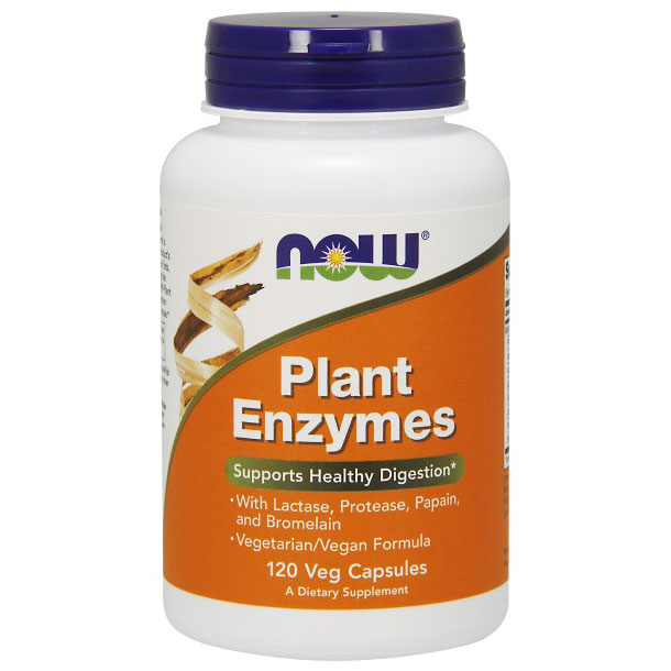 NOW Foods Plant Enzymes Vegetarian 120 Vcaps, NOW Foods