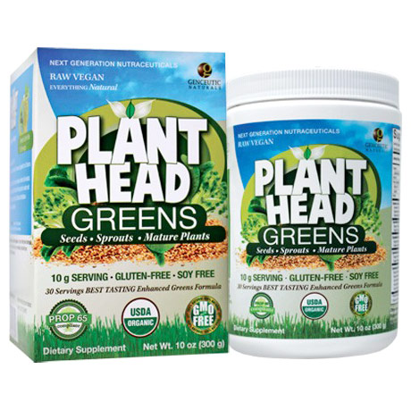Genceutic Naturals Plant Head Greens (Seeds, Sprouts, Mature Plants) 16 oz, Genceutic Naturals
