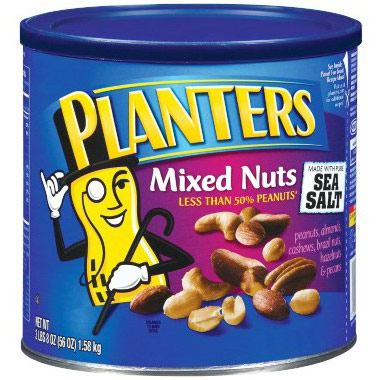 Kraft Foods Planters Mixed Nuts with Sea Salt, 56 oz (1.58 kg)