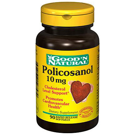 Good 'N Natural Policosanol 10 mg, 90 Softgels, Good 'N Natural