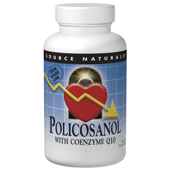 Source Naturals Policosanol 10mg with 15mg CoQ10 120 tabs from Source Naturals
