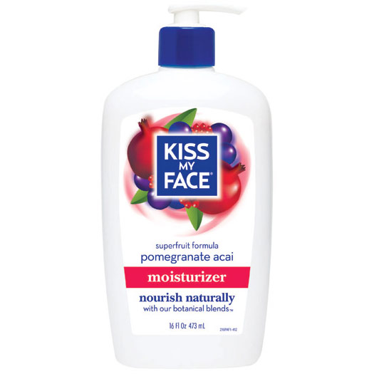 Kiss My Face Pomegranate Acai Moisturizer Lotion, 16 oz, Kiss My Face