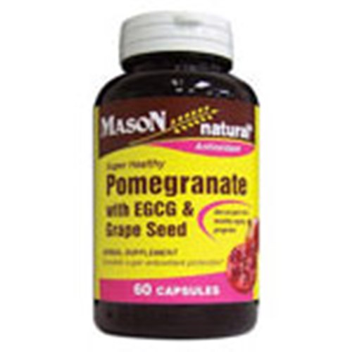 Mason Natural Pomegranate with EGCG & Grape Seed, 60 Capsules, Mason Natural