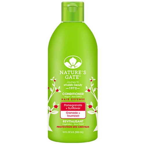 Nature's Gate Pomegranate Sunflower Hair Defense Conditioner for Color-Enhanced Hair, 18 oz, Nature's Gate