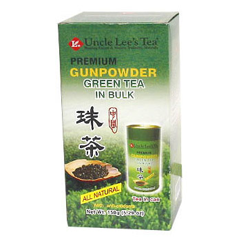 Uncle Lee's Tea Premium Gunpowder Green Tea in Bulk, 5.29 oz, Uncle Lee's Tea