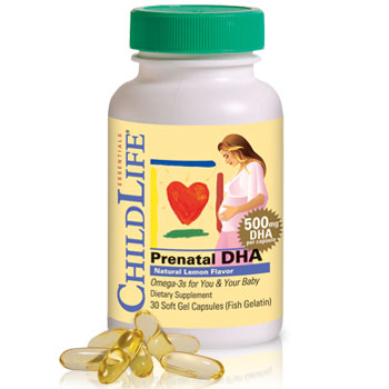 ChildLife Essentials Prenatal DHA - Lemon, 30 Softgels, ChildLife Essentials
