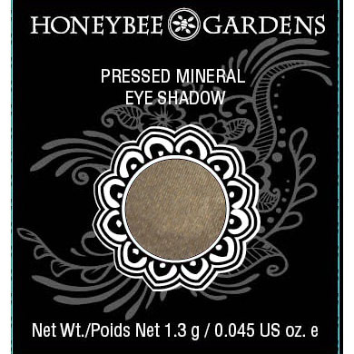 Honeybee Gardens Pressed Mineral Eye Shadow, Tippy Taupe, 1.3 g, Honeybee Gardens