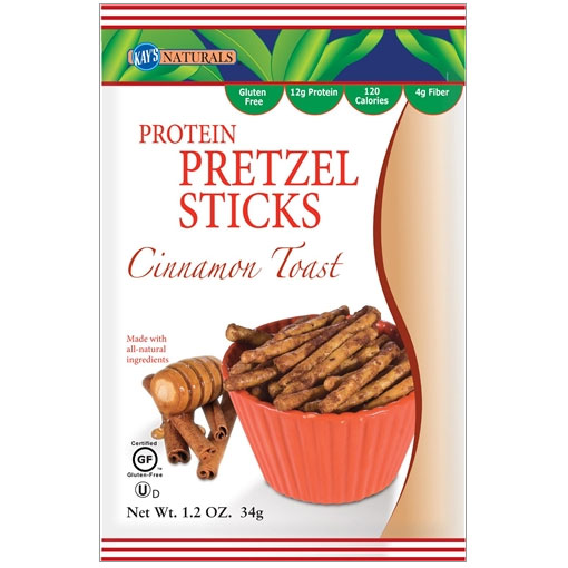 Kay's Naturals Pretzel Sticks - Cinnamon Toast, 1.5 oz Bag x 12 pc, Kay's Naturals