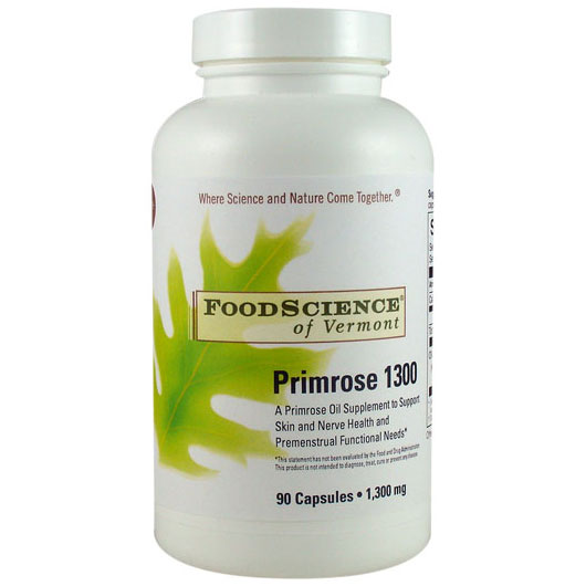 FoodScience Of Vermont Primrose 1300 mg, 90 Capsules, FoodScience Of Vermont
