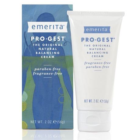 Emerita Pro-Gest Natural Progesterone Cream Paraben Free 2 oz from Emerita