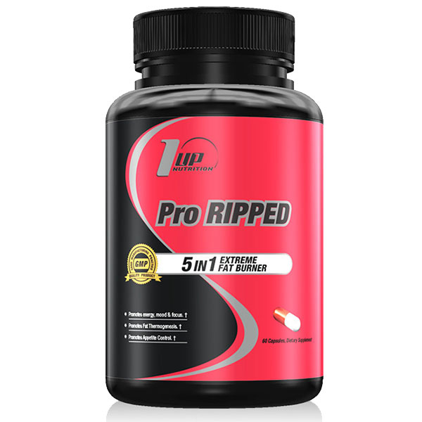 1 UP Nutrition Pro Ripped, 5-In-1 Fat Burner, 60 Capsules, 1 UP Nutrition