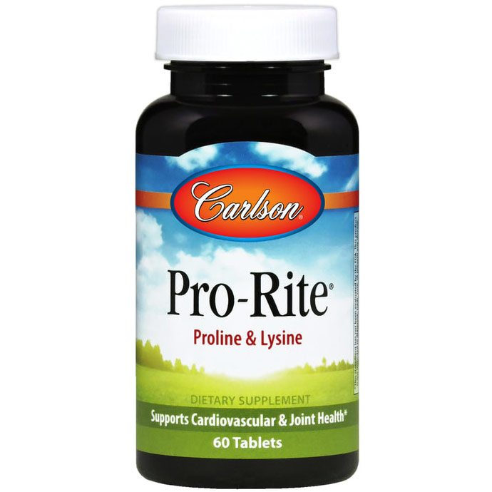 Carlson Laboratories Pro-Rite ( Proline & Lysine ) 180 tablets, Carlson Labs