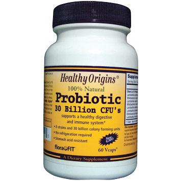 Healthy Origins Probiotic, 30 Billion CFU's, 60 Vcaps, Healthy Origins