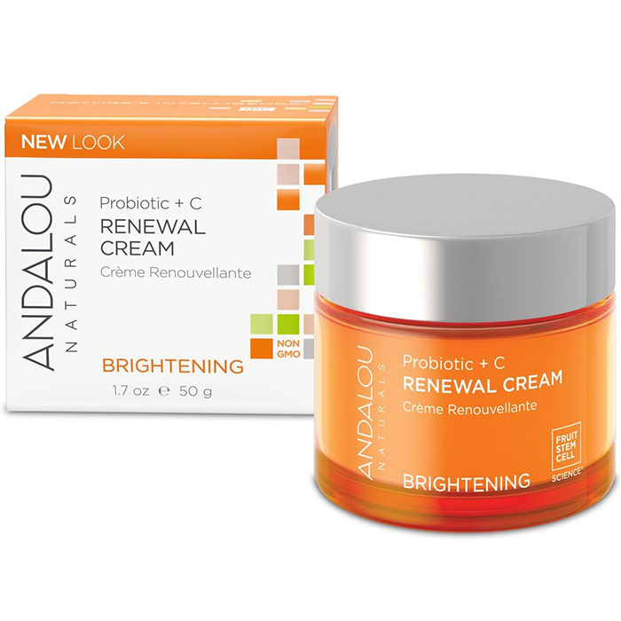 Andalou Naturals Probiotic +C Renewal Cream, Brightening, 1.7 oz, Andalou Naturals