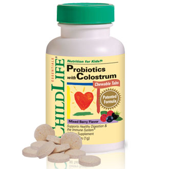 ChildLife Essentials Probiotics Plus Colostrum Chewable, 90 Tablets, ChildLife Essentials