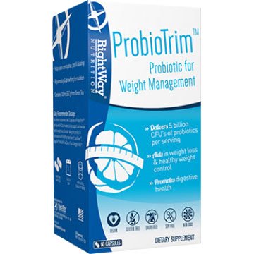 Rightway Nutrition ProbioTrim, Probiotic for Weight Management, 60 Capsules, Rightway Nutrition