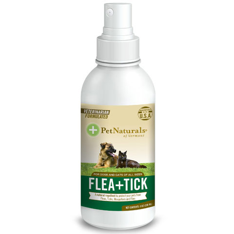 Pet Naturals of Vermont PROTECT Flea & Tick Repellent Spray for Dogs & Cats, 8 oz, Pet Naturals of Vermont