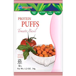 Kay's Naturals Protein Puffs - Tomato Basil, 1.2 oz x 6 Bags, Kay's Naturals