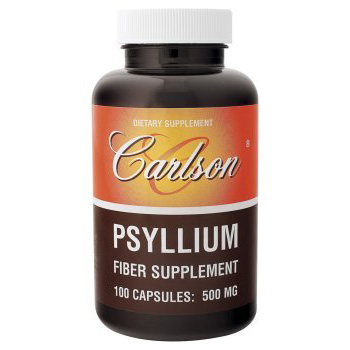 Carlson Laboratories Psyllium, 500 mg 100 capsules, Carlson Labs
