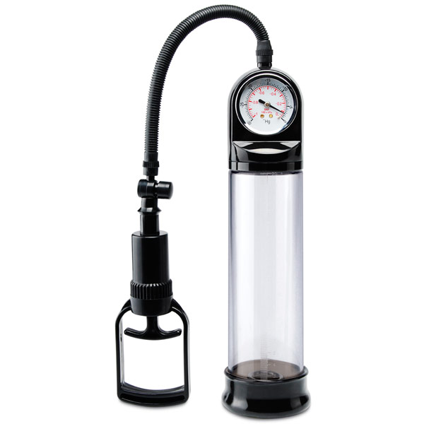 Pipedream Products Pump Worx Accu-Meter Power Penis Pump, Black, Pipedream Products