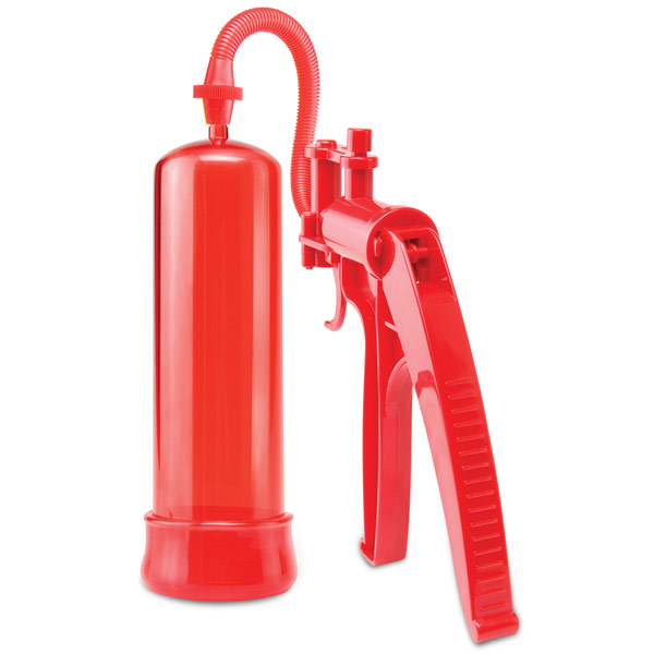 Pipedream Products Pump Worx Deluxe Fire Power Penis Pump, Red, Pipedream Products