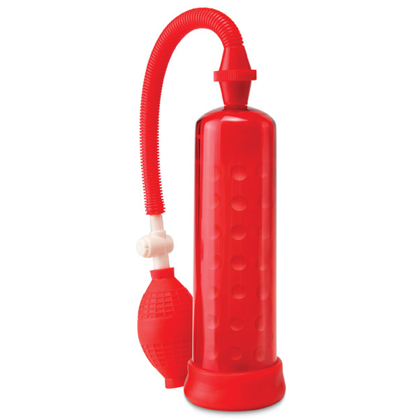 Pipedream Products Pump Worx Silicone Power Penis Pump, Red, Pipedream Products