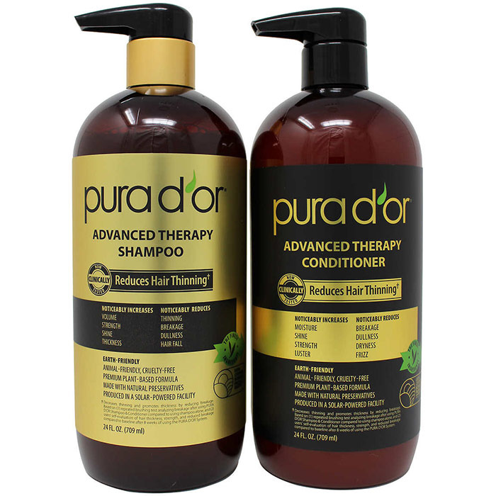 Pura dor Advanced Therapy Anti-Hair Thinning Shampoo & Conditioner Hair Set, 1 Set