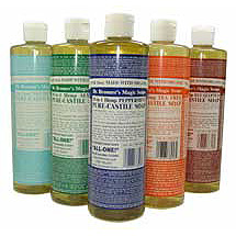 Dr. Bronner's Magic Soaps Pure Castile Liquid Soap Peppermint Oil 16 oz from Dr. Bronner's Magic Soaps
