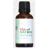 Via Nature 100% Pure Essential Oil Blend, Breathe Easy, 1 oz, Via Nature