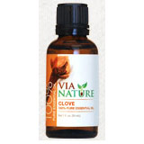 Via Nature 100% Pure Essential Oil, Clove, 1 oz, Via Nature