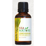 Via Nature 100% Pure Essential Oil, Lemongrass, 1 oz, Via Nature