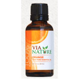 Via Nature 100% Pure Essential Oil, Orange, 1 oz, Via Nature
