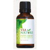 Via Nature 100% Pure Essential Oil, Peppermint, 1 oz, Via Nature