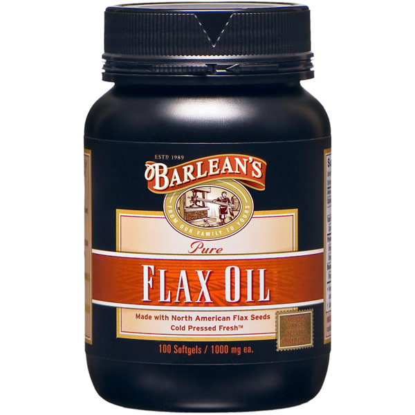 unknown Pure Flax Oil, 100 Softgels, Barlean's Organic Oils