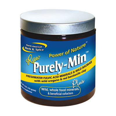 North American Herb & Spice Purely-Min Plus, Whole Food Mineral Supplement, 5 oz, North American Herb & Spice