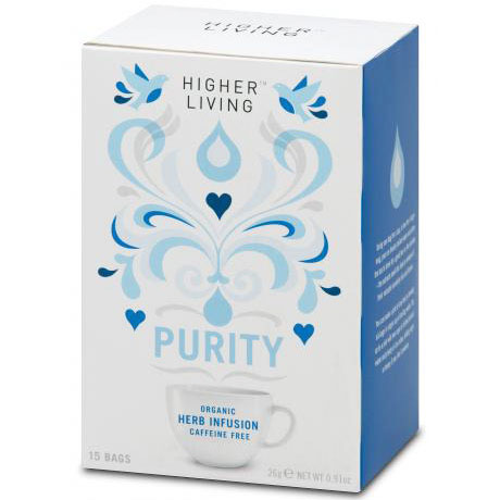 Higher Living Organic Herb Infusions, Purity Tea, 15 Bags, Higher Living