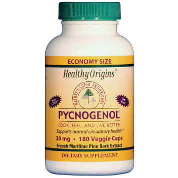 Healthy Origins Pycnogenol 30 mg, 180 Veggie Caps, Healthy Origins