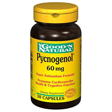 Good 'N Natural Pycnogenol 60 mg (From Pine Bark), 30 Capsules, Good 'N Natural