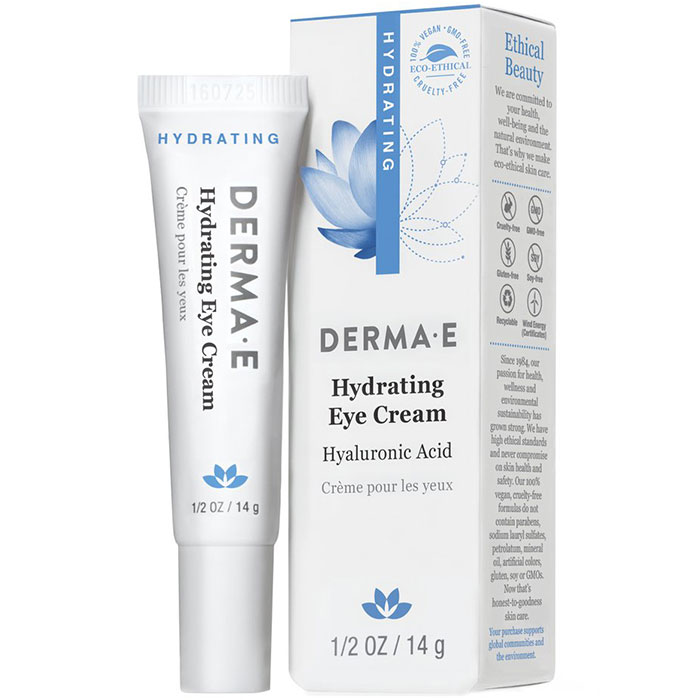 Derma-E Skin Care Hyaluronic & Pycnogenol Eye Creme, 0.5 oz, Derma-E Skin Care