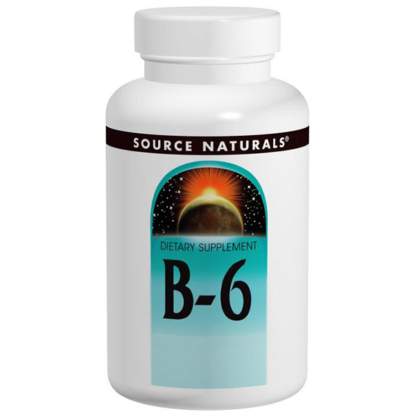 Source Naturals Vitamin B-6 (Vitamin B6) Pyridoxine 500mg Timed Release 100 tabs from Source Naturals