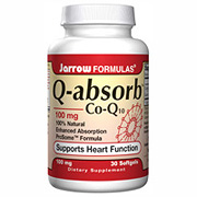 Jarrow Formulas Q absorb Co-Q10 100 mg, 30 softgels, Jarrow Formulas