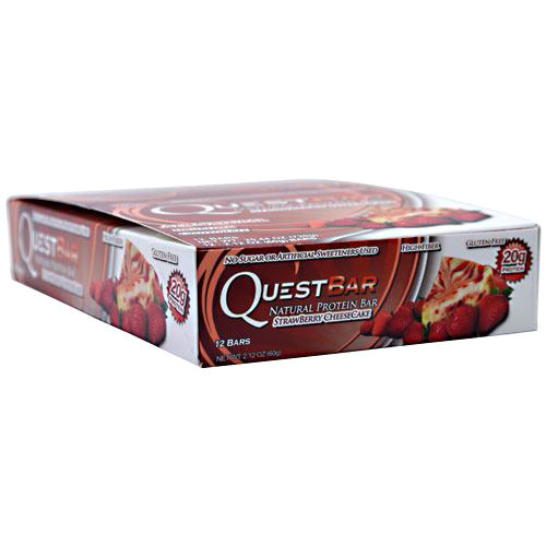 unknown QuestBar Natural Protein Bar, Strawberry Cheesecake, 12 Bars, Quest Nutrition