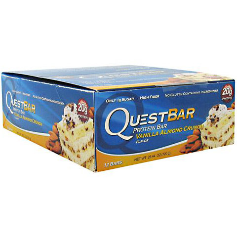 unknown QuestBar Protein Bar, Vanilla Almond Crunch, 12 Bars, Quest Nutrition