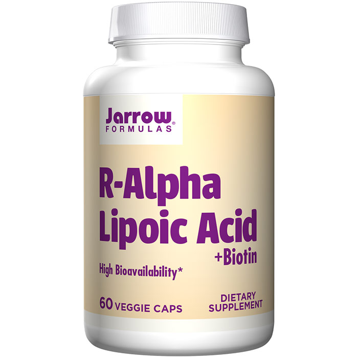Jarrow Formulas R-Alpha Lipoic Acid + Biotin, 60 Capsules, Jarrow Formulas