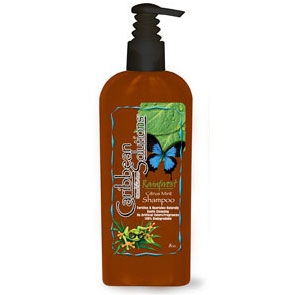 Caribbean Solutions Rainforest Citrus Mint Natural Shampoo, 8 oz, Caribbean Solutions