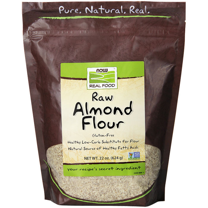 NOW Foods Raw Almond Flour, Non-GMO, 22 oz, NOW Foods